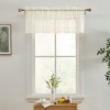 HLC.ME Isabella Floral Rod Pocket Lace Sheer Short Valance for Small Windows, Kitchen and Bathroom - 3 of 4