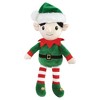 Hudson Baby Unisex Baby Plush Blanket with Toy, Rudolph And Elf, One Size - 4 of 4