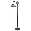 Chloe Lighting Serenity Tiffany-Style 1 Light Reading Floor Lamp 11" Wide - 2 of 3