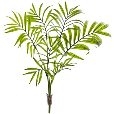 Nearly Natural 15-in Mini Areca Palm Bush (Set of 8)
