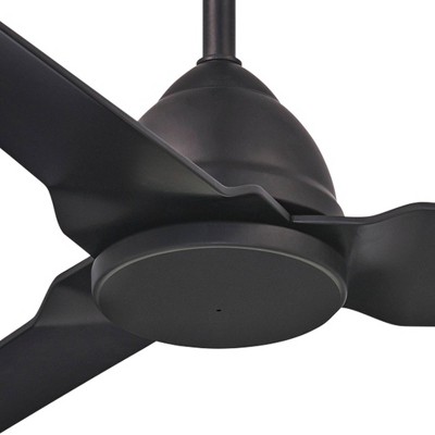 54" Coal Black 3-Blade Ceiling Fan with Remote Control