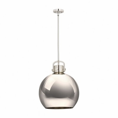 Newton Sphere - 1 Light Pendant In Industrial Style-21.38 Inches Tall and 16 Inches Wide