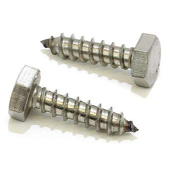 Bolt Dropper No. 6 x 3/8'' Chrome Coated Stainless Flat Head Phillips Wood  Screw, 25 Pack