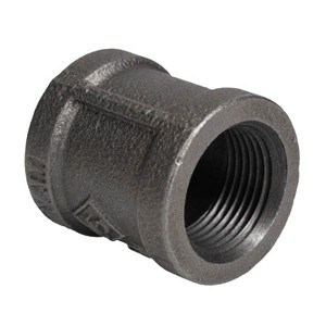 Pipe Decor 1/2 in. Black Right Left Coupling - 1 of 4