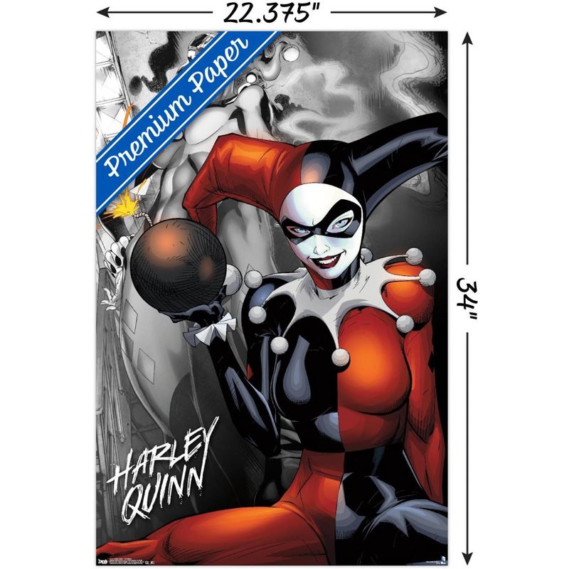Trends International DC Comics - Harley Quinn - The Bomb Unframed Wall Poster Prints, 3 of 6