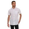 Canada Weather Gear Men’s Seersucker Button-Down Shirt – Short Sleeve Solid Textured Short Sleeve Shirt with Chest Pocket - 3 of 4