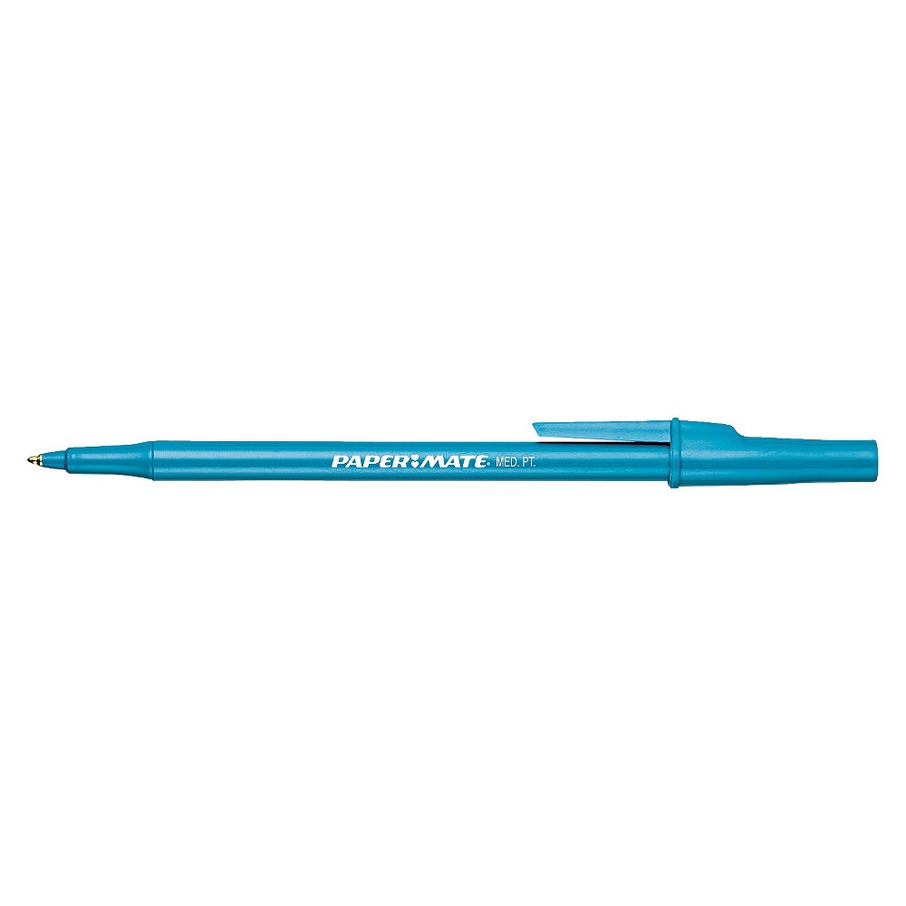 Paper Mate 4621501C Write Bros Blue Ink with Blue Barrel 1mm Ballpoint  Stick Pen - 60/Pack