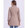 INSPIRE CHIC Women's Winter Classic Single Breasted Outwear Overcoat with Pockets - 4 of 4
