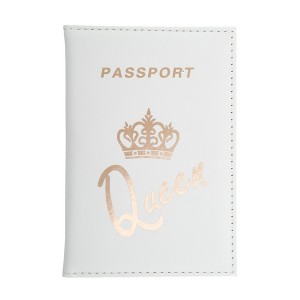Unique Bargains Crown Letter Passport Holder 1 Pc - 1 of 4