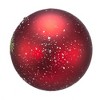 Kurt Adler 80MM Glass Red With Pinecone Design Ball Ornaments, 6 Piece Box Set - 4 of 4