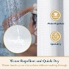 LunaLulinlk Fabric Shower Curtain with Hooks - 3 of 4