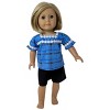 Doll Clothes Superstore Short Set Fits Our Generation American Girl My Life Dolls - image 2 of 4