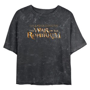 Junior's The Lord of the Rings: The War of the Rohirrim Classic Logo Crop T-Shirt - 1 of 4