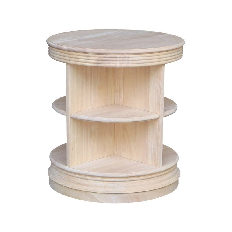 Library Round End Table - International Concepts, 4 of 10