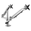 Spring-Loaded Dual Monitor Mounting Arm for Two Monitors up to 27 Inches Each VESA 75x75 and 100x100mm Compatible - 4 of 4