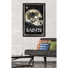 Trends International NFL New Orleans Saints - Neon Helmet 23 Framed Wall Poster Prints - 2 of 4