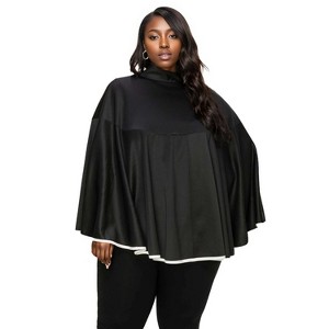 L I V D Women's Kadra Cape w/ Ribbon Accent - 1 of 3