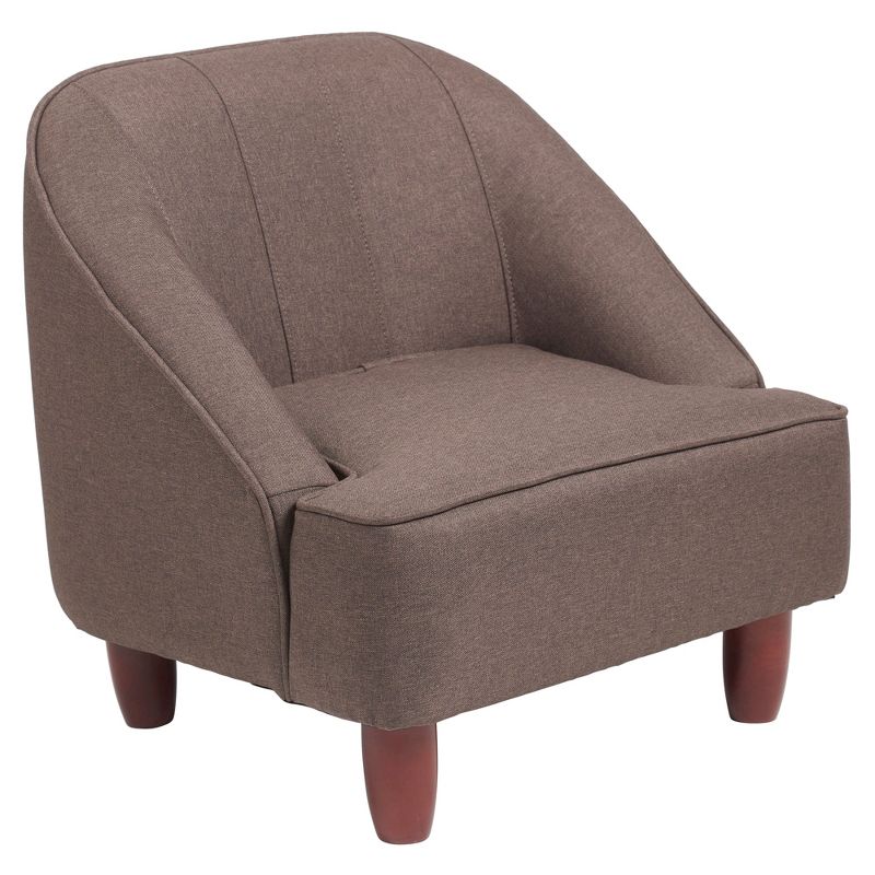 ECR4Kids Rhiley Accent Chair, Kids Furniture, Raisin, 1 of 9
