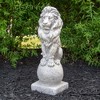 Northlight 18" Sitting Regal Lion Outdoor Pedestal Garden Statue - 2 of 4
