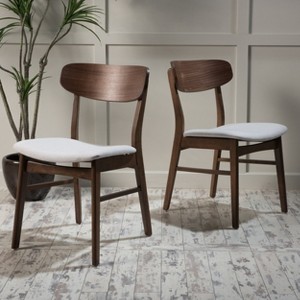 GDFStudio Alexis Modern Fabric Upholstered Dining Chairs (Set of 2) - 1 of 4
