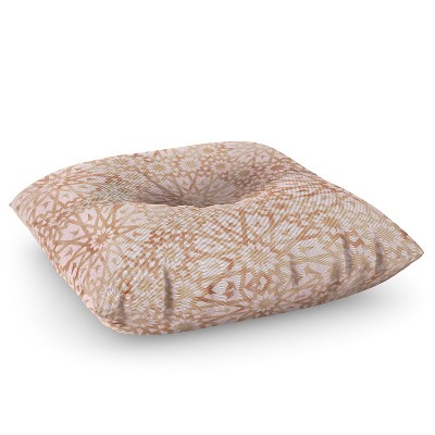 Schatzi Brown Tangier Warm Pink Square Floor Pillow - Deny Designs