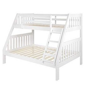 Donco Kids Austin Mission Twin Over Full White Bunkbed - 1 of 4