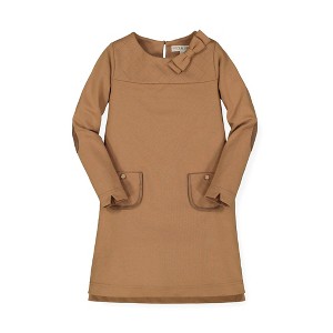 Hope & Henry Girls' Quilted Ponte Riding Dress, Infant - 1 of 4