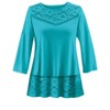 Collections Etc Lace Bodice & Hem Tunic - 4 of 4
