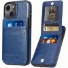 Entronix Slim Wallet Case for Apple iPhone 13, Leather Wallet & Card Holder Bumper Cover, - image 2 of 4