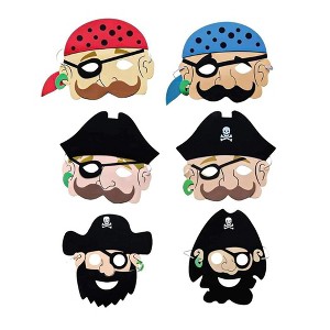 Pams of Gainsborough Paper Pirate Child Costume Mask - 1 of 4