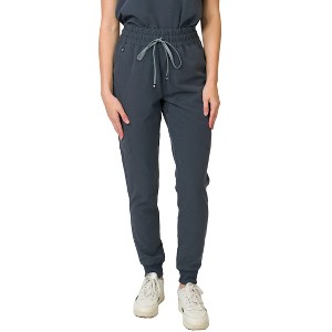 Medgear Madison Women’s Curvy Fit Mid-rise Slim Jogger Scrub Pant - 1 of 4