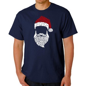 LA Pop Art Feliz Navidad Santa Claus - Men's Word Art T-Shirt - 1 of 4