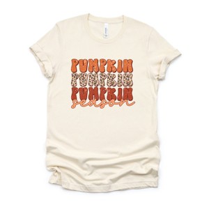 Simply Sage Market Pumpkin Season Leopard Short Sleeve Tee - 1 of 4