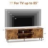 Skyzoo TV Stand for 50/55/65/75/85" inch TV Mid Century TV Table 2 Storage Cabinet with Open Shelves for Living Room - 3 of 4