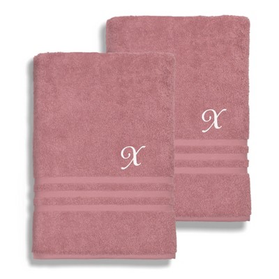 Linum Home Textiles 100% Turkish Cotton 2PC Denzi Bath Sheet Set