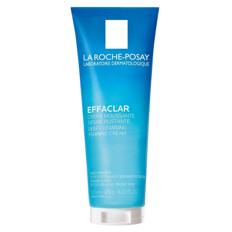 La Roche Posay Effaclar Deep Cleansing Foaming Cream Face Cleanser - Unscented - 4.2oz, 1 of 8