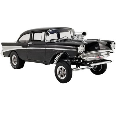1957 Chevrolet Bel Air Gasser "Night Stalker" Black Limited Edition to 1500 pieces Worldwide 1/18 Diecast Model Car by ACME