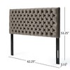Upholstered Headboard Queen Size with Button-Tufted Diamond Stitching, Queen/Full Beds Headboard with Adjustable Height -Christopher Knight Home - 4 of 4