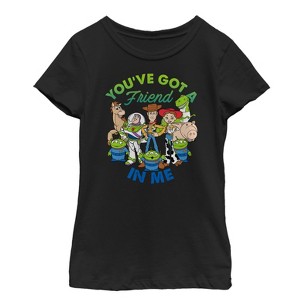 Girl's Toy Story Friend in Me Scene T-Shirt - 1 of 3