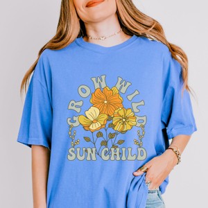 Simply Sage Market Grow Wild Sun Child Colorful Garment Dyed Tee - 1 of 4