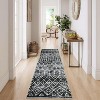 Low Pile Runner Rug - Non-Slip Stain Resistant Area Rug, Non-Shedding Throw Floor Cover for Kitchen Entryway Living Room Bedroom - 2 of 4