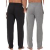 Fruit of the Loom Big Men's & Big and Tall Men's Jersey Knit Pajama Sleep Pant, 2-Pack, Sizes 2XL-6XL and LT-3XLT - 2 of 4