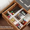 YIGII 10 Pack Drawer Dividers for Clothes Adjustable Drawer Dividers 4" High Expandable from 15"-21" Drawer Dividers for Bedroom,Office Storage,White - 3 of 4
