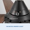 BestParts 48" Brown Wood Grain Ceiling Fan - LED Lighting, 3-Speed Control - 4 of 4