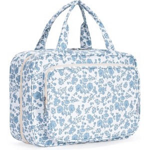 Narwey Travel Toiletry Bag for Women Large Hanging Makeup Bag - 1 of 3