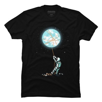 Men's Design By Humans Moon catcher By radiomode T-Shirt