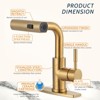 WOWOW 11.3 in. Single Handle Pull Down Sprayer Kitchen Faucet with Advanced Spray - 4 of 4