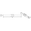 Progress Lighting Phase 2.2 1-Light LED Brushed Nickel Linear Bath Fixture with Acrylic Shade - 2 of 4