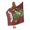 Disney Star Wars The Mandalorian Grogu Wreath Silk Touch Throw Blanket 50x60 Inches - 4 of 4