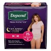 Depend Night Defense Adult Incontinence Underwear for Women - Overnight Absorbency - Blush - 2 of 4